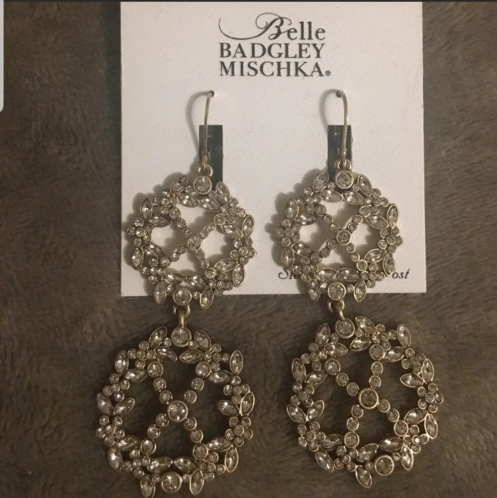 Gorgeous open-x pave earrings